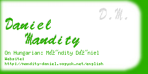daniel mandity business card